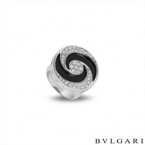 Bvlgari Optical Illusion Diamond & Onyx Spinning Ring Bvlgari Optical Illusion Diamond & Onyx Spinning Ring